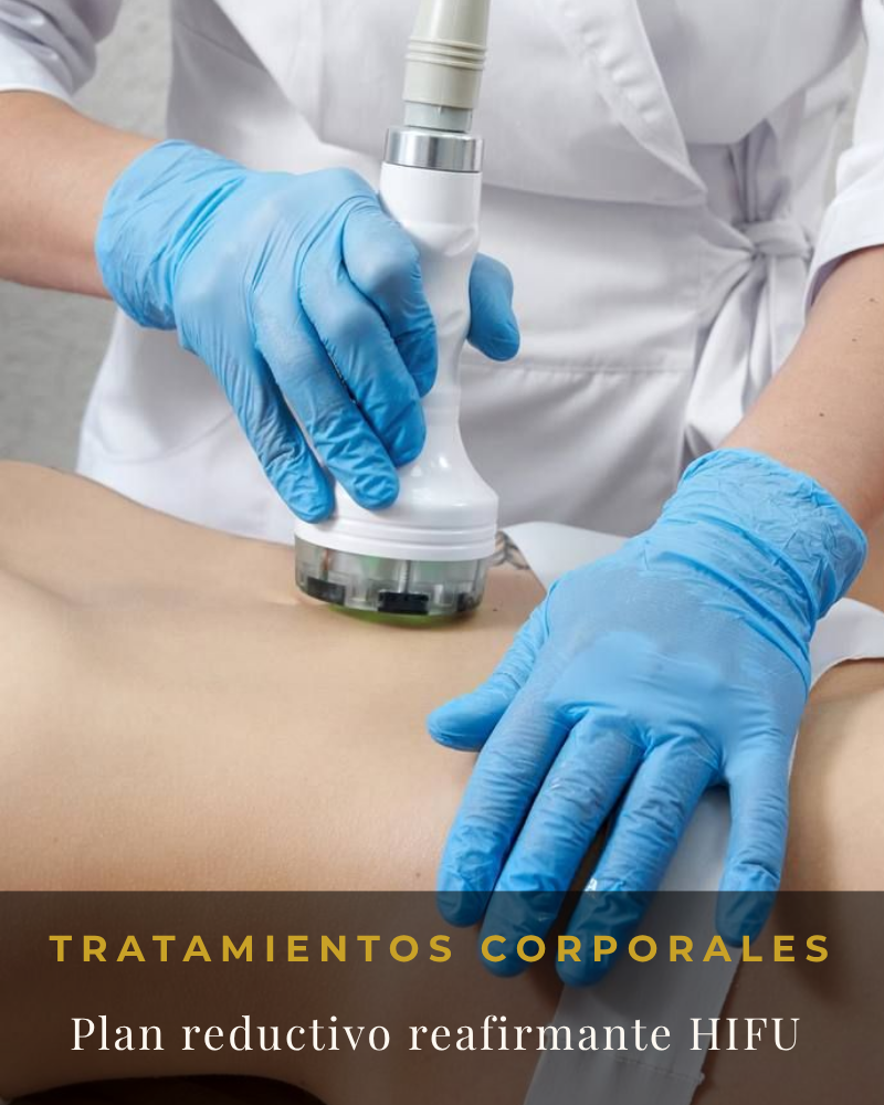 Programa reductivo reafirmante corporal HIFU (3 sesiones) + 3 sesiones de masaje reductivo