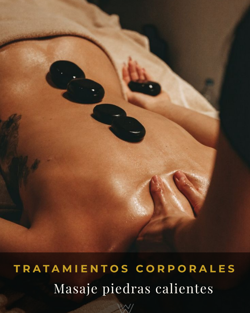 Masaje con piedras calientes